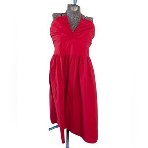 NWT Universal Thread Red Halter Smocked Midi Dress - Size Large